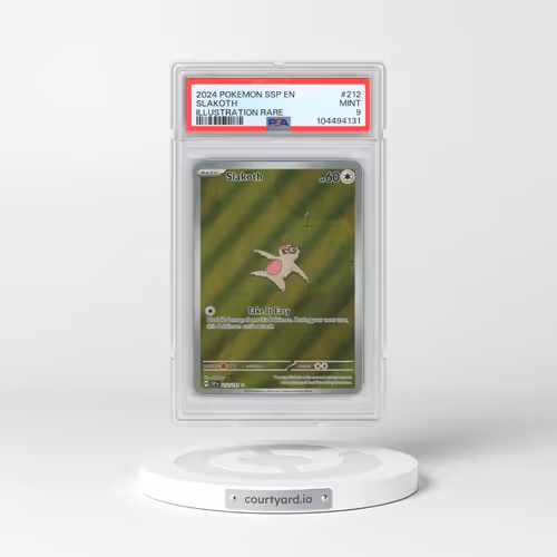 2024 Pokémon Ssp EN-Surging Sparks #212 Slakoth - Illustration Rare (PSA 9 MINT)