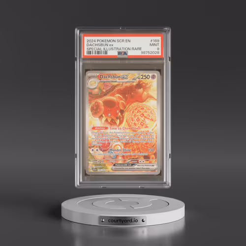 2024 Pokémon Scr EN-Stellar Crown #169 Dachsbun EX - Holo Special Illustration Rare (PSA 9 MINT)