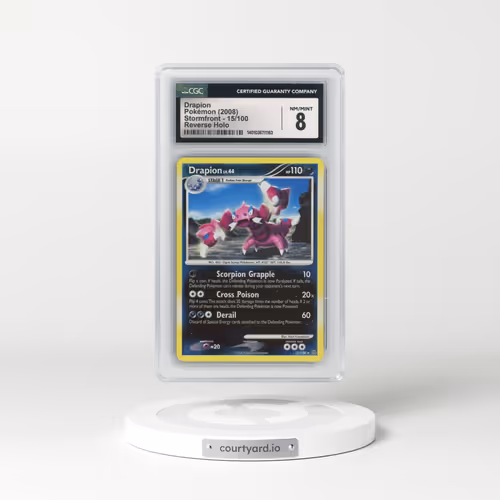 2008 Stormfront #15/100 Drapion - Reverse Holo (CGC 8 NM-MT)