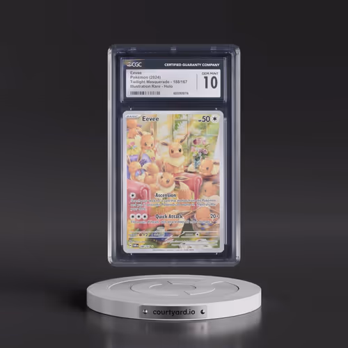 2024 Twilight Masquerade - TWM EN #188/167 Eevee - Illustration Rare Holo (CGC 10 GEM MINT)