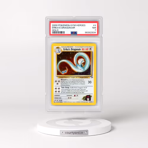 2000 Pokémon Gym Heroes #4 Erika's Dragonair - Holo (PSA 7 NM)