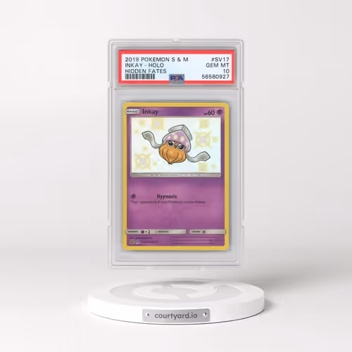 2019 Pokémon Sun & Moon Hidden Fates #SV17 Inkay - Holo (PSA 10 GEM MINT)
