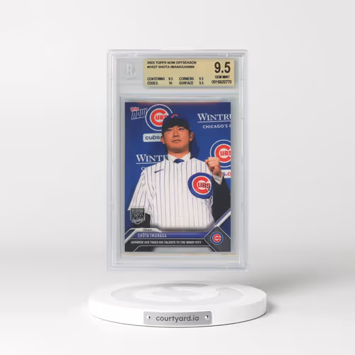 2023 Topps Now Offseason #OS27 Shota Imanaga (BGS 9.5 GEM MINT)