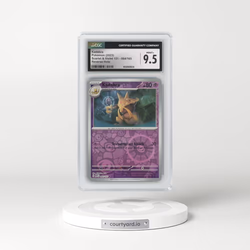 2023 Scarlet & Violet 151 - MEW EN #064/165 Kadabra - Reverse Holo (CGC 9.5 MINT+)