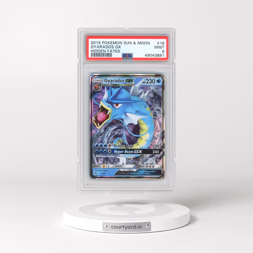2019 Pokémon Sun & Moon Hidden Fates #16 Gyarados GX - Holo (PSA 9 MINT)