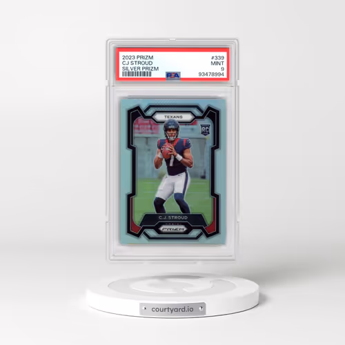 2023 Panini Prizm #339 CJ Stroud - Silver Prizm (PSA 9 MINT)