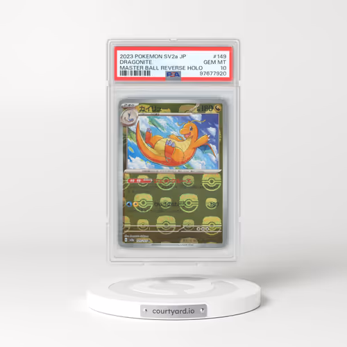 2023 Pokémon Sv2a-Pokemon 151 #149 Dragonite - Reverse Holo Master Ball (PSA 10 GEM MINT)