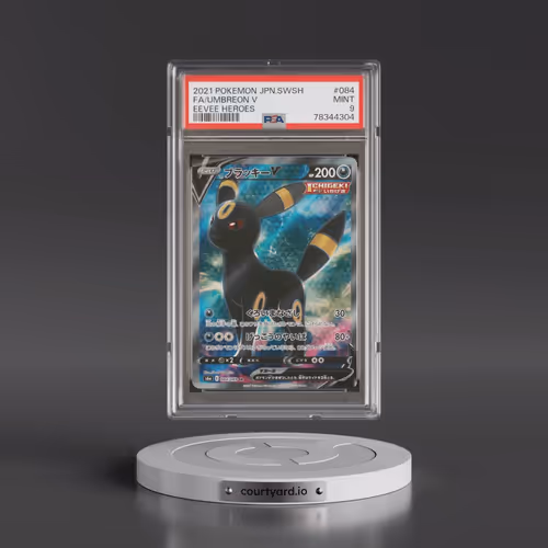 2021 Pokémon Sword & Shield Eevee Heroes #084 Umbreon V - Holo Full Art (PSA 9 MINT)