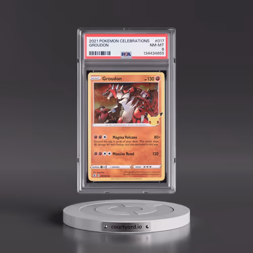 2021 Pokémon Celebrations #017 Groudon (PSA 8 NM-MT)