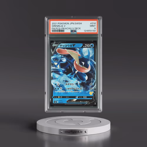 2021 Pokémon Sword & Shield Family Pokémon Card Game #014 Greninja V - Holo Pikachu V Deck (PSA 9 MI
