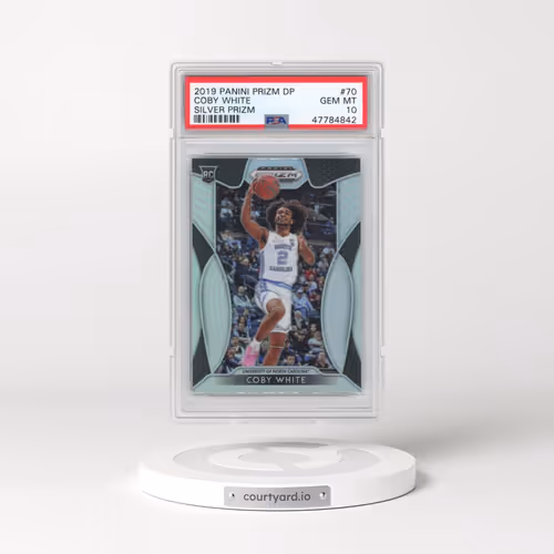 2019 Panini Prizm Draft Picks #70 Coby White - Silver Prizm (PSA 10 GEM MINT)