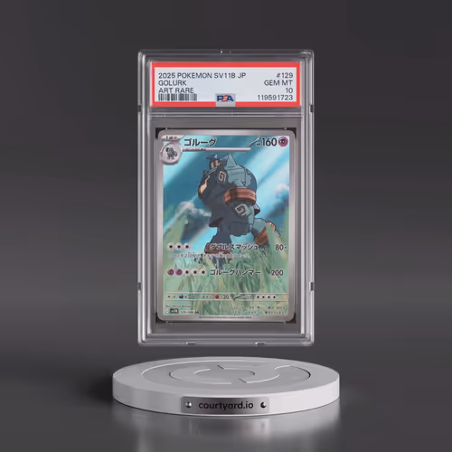 2025 Pokémon Sv11b-Black Bolt #129 Golurk - Art Rare (PSA 10 GEM MINT)