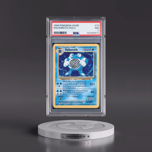 1999 Pokémon Game #13 Poliwrath - Holo (PSA 7 NM)