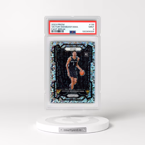 2023 Panini Prizm #136 Victor Wembanyama - Fast Break (PSA 9 MINT)