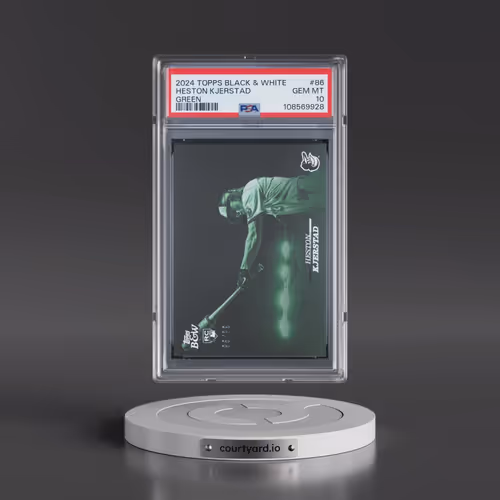 2024 Topps Black and White #86 Heston Kjerstad - Green (PSA 10 GEM MINT)