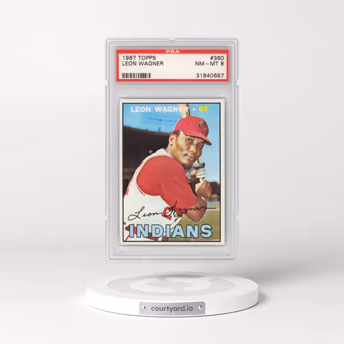 1967 Topps #360 Leon Wagner (PSA 8 NM-MT)