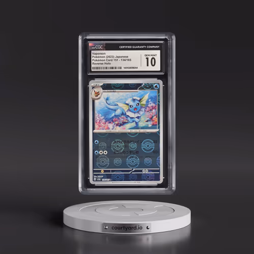 2023 Pokémon Card 151 #134/165 Vaporeon - Reverse Holo Poké Ball (CGC 10 GEM MINT)