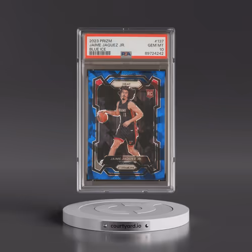 2023 Panini Prizm #137 Jaime Jaquez Jr. - Blue Ice (PSA 10 GEM MINT)