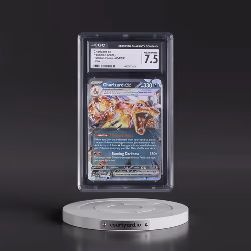 2024 Paldean Fates - PAF EN #054/091 Charizard ex - Holo (CGC 7.5 NM+)