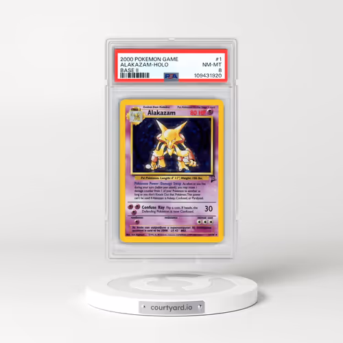 2000 Pokémon Game Base II #1 Alakazam - Holo (PSA 8 NM-MT)