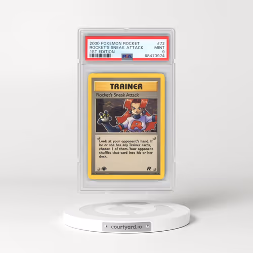 2000 Pokémon Rocket #72 Rocket's Sneak Attack - 1st Edition (PSA 9 MINT)