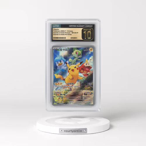 2022 Scarlet & Violet Promos - Traditional #001/SV-P Pikachu - Scarlet & Violet Pre-Order (CGC 10 PRISTINE)