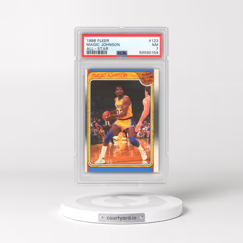 1988 Fleer #123 Magic Johnson - All-Star (PSA 7 NM)