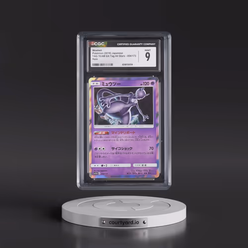 2019 Tag Team GX: Tag All Stars #054/173 Mewtwo - Holo (CGC 9 MINT)