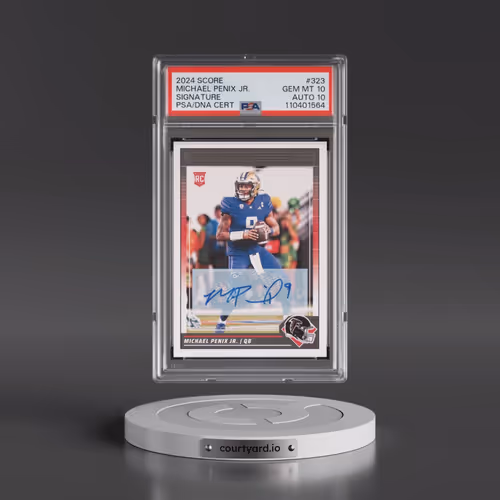 2024 Panini Score #323 Michael Penix Jr. - Signature (PSA 10 GEM MINT)