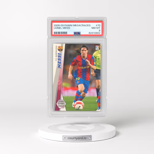 2008 Panini Megacracks #70 Lionel Messi (PSA 8 NM-MT)