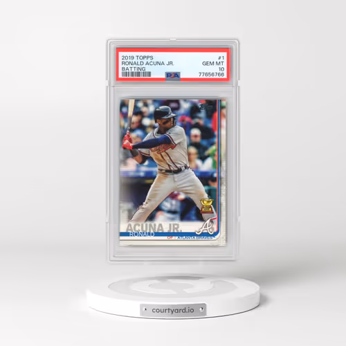 2019 Topps #1 Ronald Acuna Jr. - Batting (PSA 10 GEM MINT)