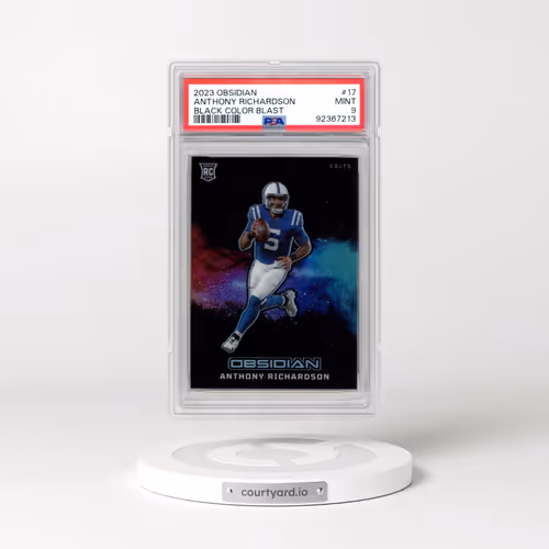 2023 Panini Obsidian Black Color Blast #17 Anthony Richardson (PSA 9 MINT)