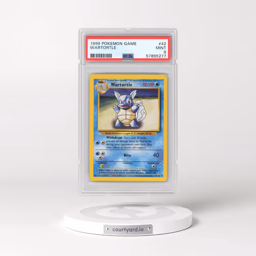 1999 Pokémon Game #42 Wartortle (PSA 9 MINT)
