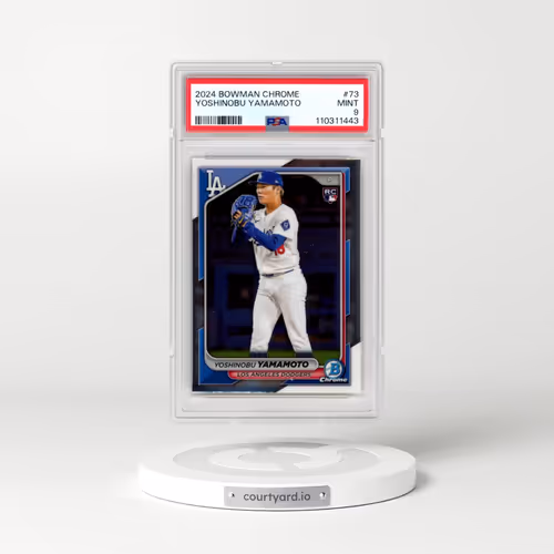 2024 Bowman Chrome #73 Yoshinobu Yamamoto (PSA 9 MINT)
