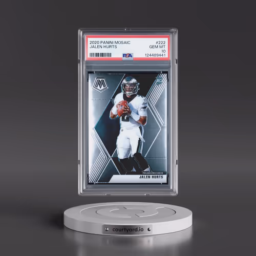 2020 Panini Mosaic #222 Jalen Hurts (PSA 10 GEM MINT)