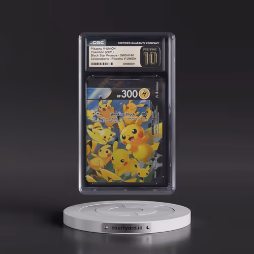 2021 Pokémon Swsh Black Star Promo #140 Pikachu V-Union - Celebrations Collection (CGC 10 PRISTINE)