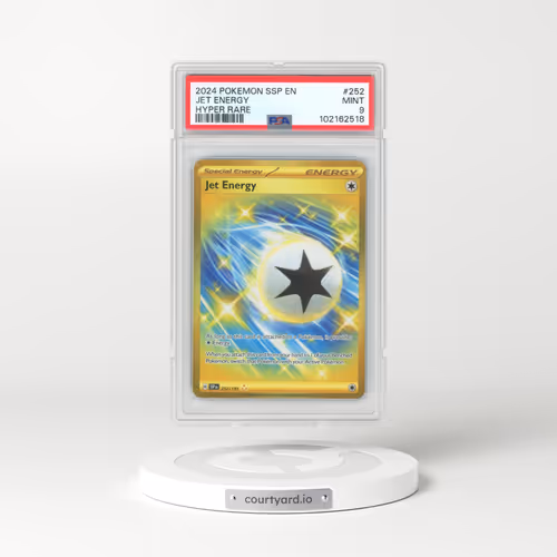 2024 Pokémon Ssp EN-Surging Sparks #252 Jet Energy - Hyper Rare (PSA 9 MINT)