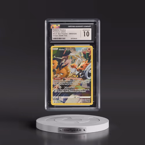 2017 Black Star Promos - Sword & Shield #SWSH283 Galarian Zapdos - Crown Zenith Tin (Holo) (CGC 10 G