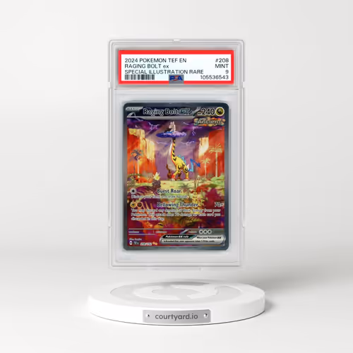 2024 Pokémon Tef EN-Temporal Forces #208 Raging Bolt EX - Holo Special Illustration Rare (PSA 9 MINT)