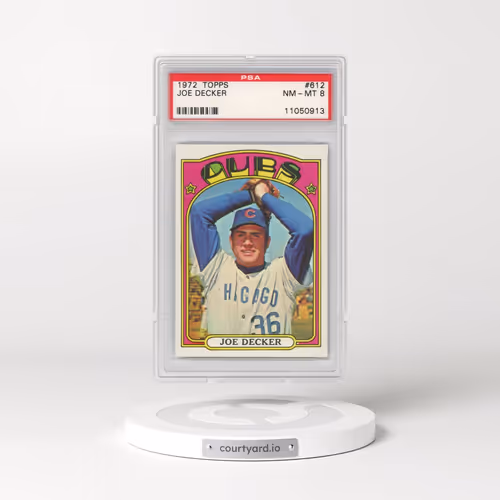 1972 Topps #612 Joe Decker (PSA 8 NM-MT)