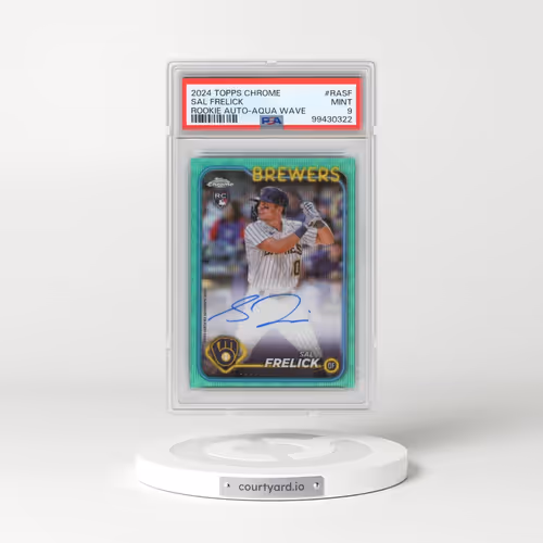 2024 Topps Chrome Rookie Autographs #RASF Sal Frelick - Aqua Wave (PSA 9 MINT)
