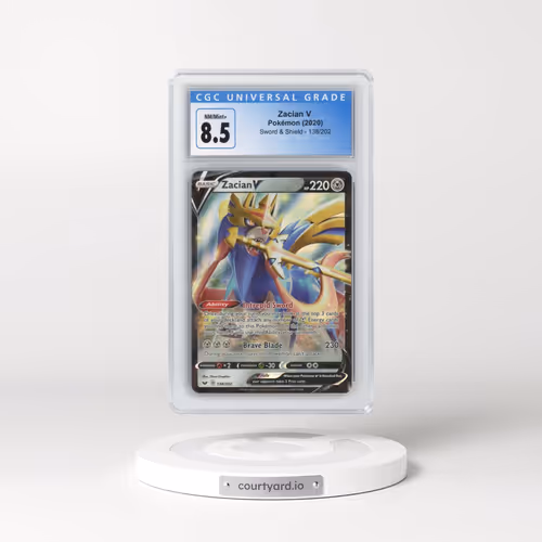 2020 Sword & Shield #138/202 Zacian V - Holo (CGC 8.5 NM-MT+)
