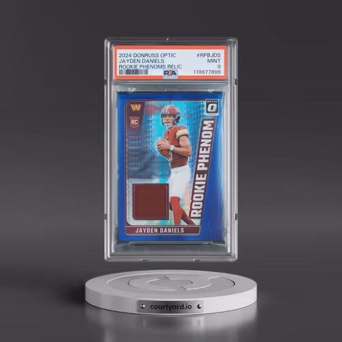 2024 Panini Donruss Optic Rookie Phenoms Relics #RPBJDS Jayden Daniels (PSA 9 MINT)