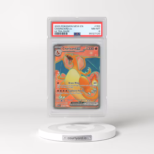 2023 Pokémon Mew EN-151 #183 Charizard EX - Holo Ultra Rare (PSA 8 NM-MT)