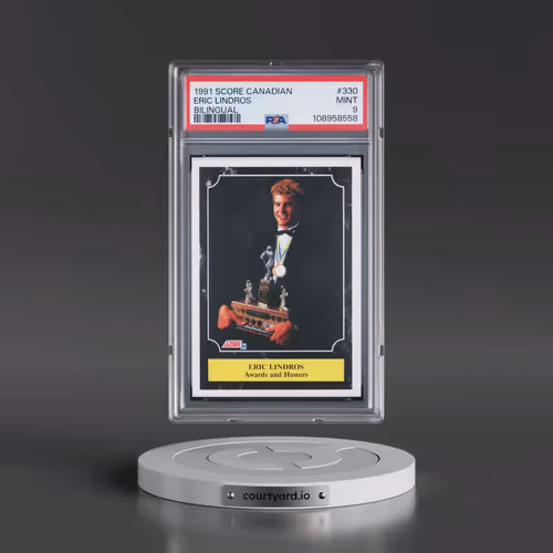 1991 Score Canadian #330 Eric Lindros - Bilingual (PSA 9 MINT)