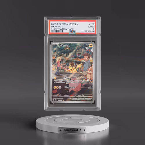 2023 Pokémon Mew EN-151 #173 Pikachu - Illustration Rare (PSA 9 MINT)
