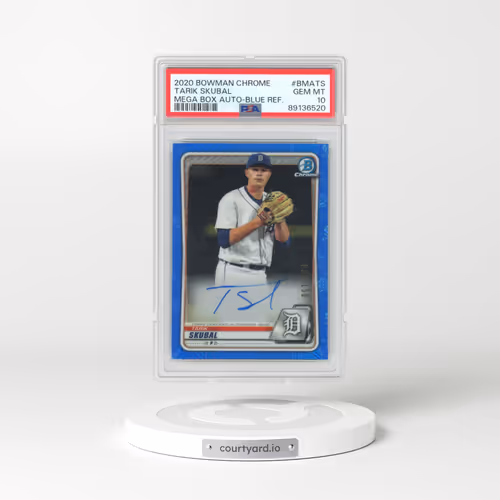 2020 Bowman Chrome Mega Box Autographs #BMATS Tarik Skubal - Blue Refractor (PSA 10 GEM MINT)