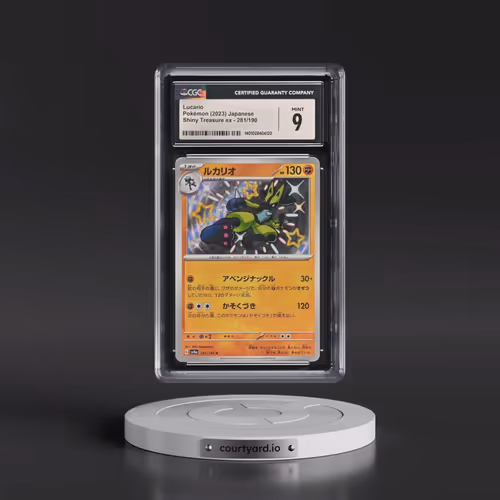 2023 Shiny Treasure ex #281/190 Lucario - Shiny Rare Holo (CGC 9 MINT)
