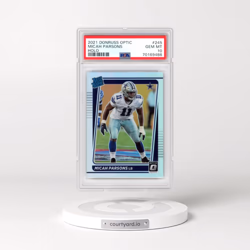 2021 Panini Donruss Optic #245 Micah Parsons - Holo (PSA 10 GEM MINT)