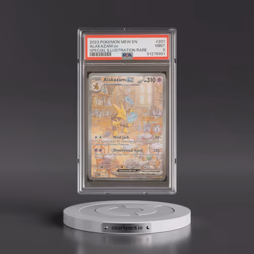2023 Pokémon Mew EN-151 #201 Alakazam EX - Holo Special Illustration Rare (PSA 9 MINT)